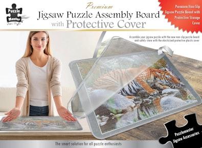 Felt Puzzle Assembly Board with Protective Cover cover