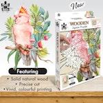 Wooden Jigsaw Puzzle, Major Mitchell Cockatoo alternate 8