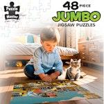 48 Piece Jumbo Floor Puzzle Construction Site alternate 4