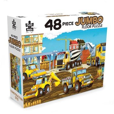 48 Piece Jumbo Floor Puzzle Construction Site cover