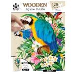 128 Piece Wooden Jigsaw Puzzle, Macaw alternate 3