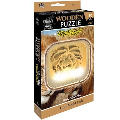 Wooden Night Light Puzzle Lion cover