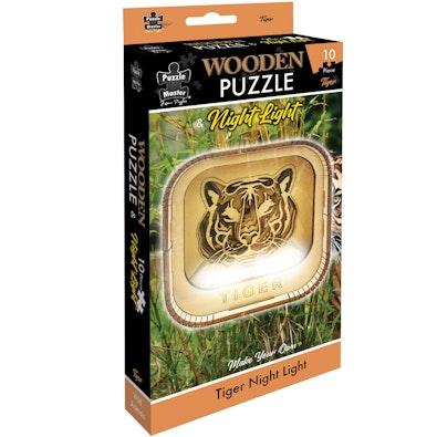 Wooden Night Light Puzzle Tiger cover