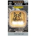 Wooden Night Light Puzzle Wolf alternate 2