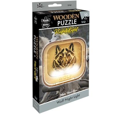 Wooden Night Light Puzzle Wolf cover