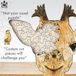 128 Piece Wooden Jigsaw Puzzle Giraffe alternate 4