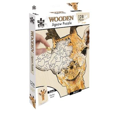 128 Piece Wooden Jigsaw Puzzle Giraffe cover