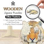 130 Piece Wooden Jigsaw Puzzle Tiger alternate 3