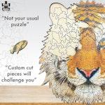 130 Piece Wooden Jigsaw Puzzle Tiger alternate 4