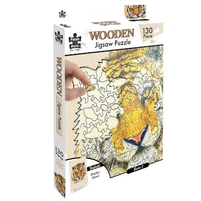 130 Piece Wooden Jigsaw Puzzle Tiger cover