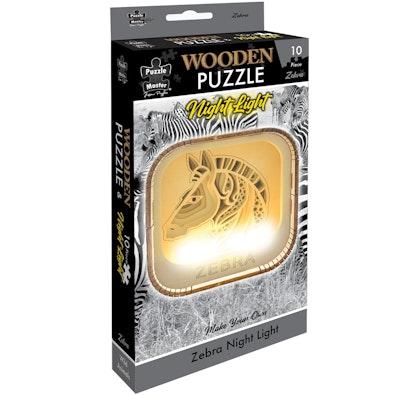 Wooden Night Light Puzzle Zebra cover