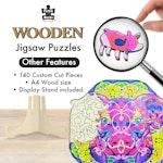 121 Piece Wooden Jigsaw Puzzle, Pig alternate 3