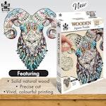 133 Piece Wooden Jigsaw Puzzle, Ram alternate 1