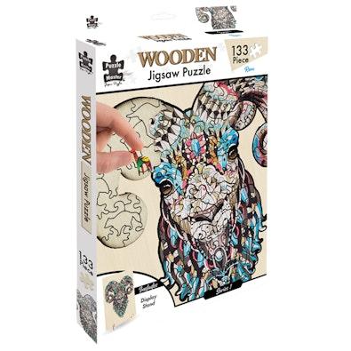 133 Piece Wooden Jigsaw Puzzle, Ram cover