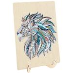 124 Piece Wooden Jigsaw Puzzle, Lion alternate 2