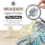 124 Piece Wooden Jigsaw Puzzle, Lion alternate 3