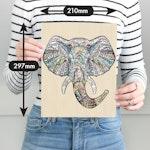 137 Piece Wooden Jigsaw Puzzle, Elephant alternate 2