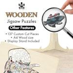137 Piece Wooden Jigsaw Puzzle, Elephant alternate 4
