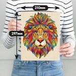 140 Piece Wooden Jigsaw Puzzle, Lion alternate 2