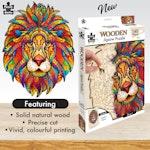 140 Piece Wooden Jigsaw Puzzle, Lion alternate 3