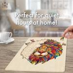 140 Piece Wooden Jigsaw Puzzle, Lion alternate 6