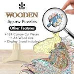 124 Piece Wooden Jigsaw Puzzle, Horse alternate 3