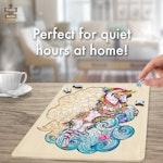 129 Piece Wooden Jigsaw Puzzle, Unicorn alternate 5