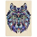 132 Piece Wooden Jigsaw Puzzle, Wolf alternate 1