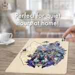 132 Piece Wooden Jigsaw Puzzle, Wolf alternate 3