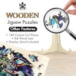 132 Piece Wooden Jigsaw Puzzle, Wolf alternate 5