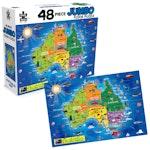 48 Piece Jumbo Floor Puzzle Aussie Map alternate 1