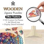 130 Piece Wooden Jigsaw Puzzle, Owl alternate 3