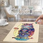 130 Piece Wooden Jigsaw Puzzle, Owl alternate 7
