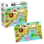48 Piece Jumbo Floor Puzzle Safari Splash alternate 2