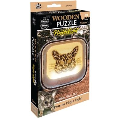 Wooden Night Light Puzzle Possum cover