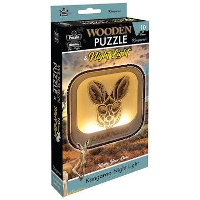 Wooden Night Light Puzzle Kangaroo cover