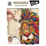 145 Piece Wooden Jigsaw Puzzle, Lion (A3 Series) alternate 2