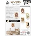 145 Piece Wooden Jigsaw Puzzle, Lion (A3 Series) alternate 3
