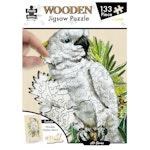 133 Piece Wooden Jigsaw Puzzle, Cockatoo alternate 2
