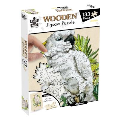 133 Piece Wooden Jigsaw Puzzle, Cockatoo cover