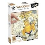 130 Piece Wooden Jigsaw Puzzle, Tiger (A3 Series) thumbnail
