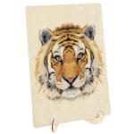 130 Piece Wooden Jigsaw Puzzle, Tiger (A3 Series) alternate 1