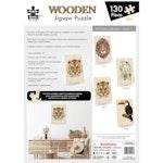 130 Piece Wooden Jigsaw Puzzle, Tiger (A3 Series) alternate 3