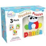 Shaped Animals Wooden Puzzles Triple Pack alternate 1
