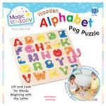 Wooden Alphabet Peg Puzzle