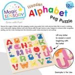 Wooden Alphabet Peg Puzzle alternate 2