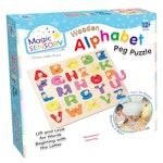 Wooden Alphabet Peg Puzzle alternate 1