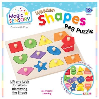 Wooden Shapes Peg Puzzle cover