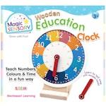 Wooden Early Education Learning Clock