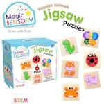 Wooden Animals Jigsaw Puzzle 6 Pack alternate 2